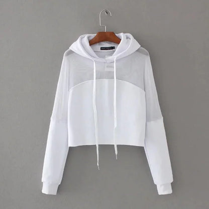 Furrzy Lace Top Long Sleeve Workout Jacket for Women