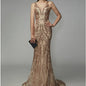 Furrzy Gold Sequin High-End Dress Summer