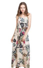 Furrzy Floral Ruffle Hem Maxi Dress for Women