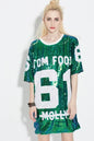 Furrzy Glitter Summer Club Dance Oversized T-Shirt Dress
