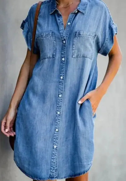 Furrzy Denim Dress