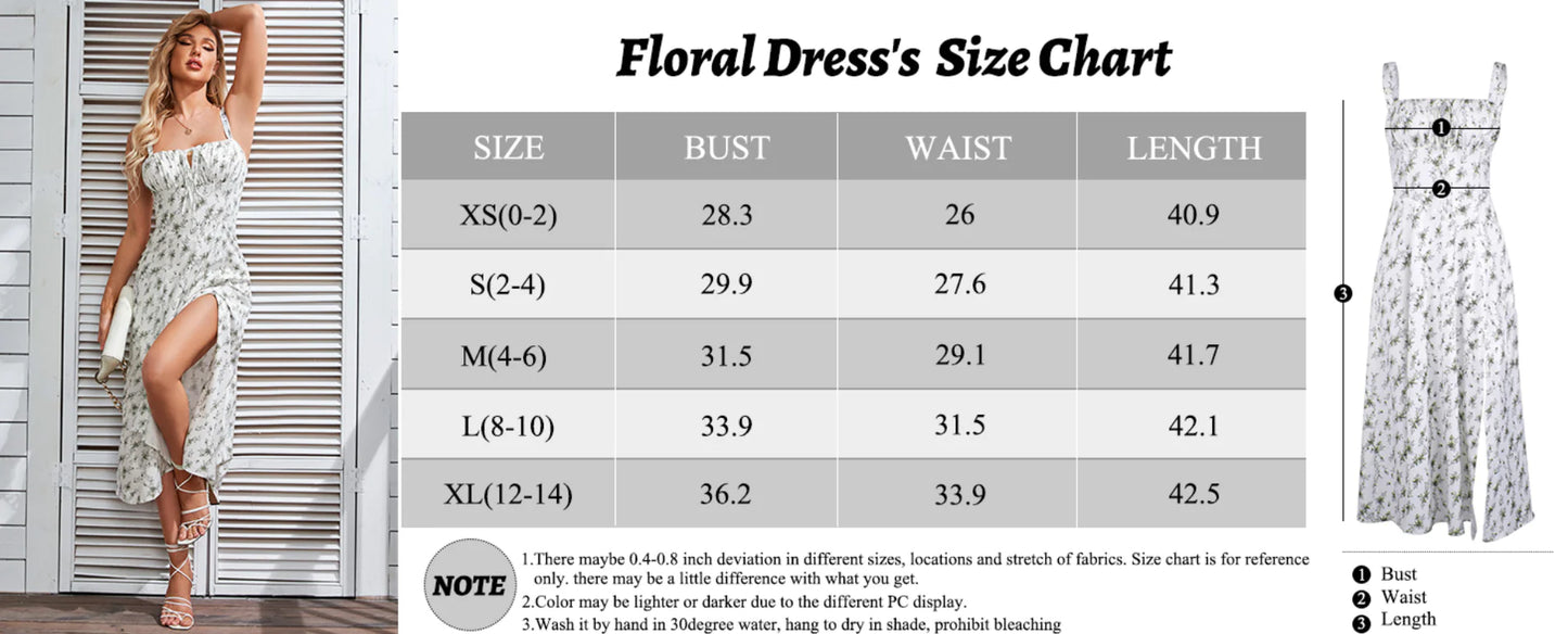 Furrzy Bohemian Floral Midi Tank Dress