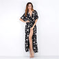 Furrzy Summer Women's Floral V-Neck Maxi Dress