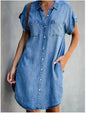 Furrzy Everyday Essential Denim T-Shirt Dress