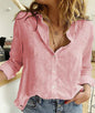 Furrzy Spring Autumn Casual Loose Linen Shirt