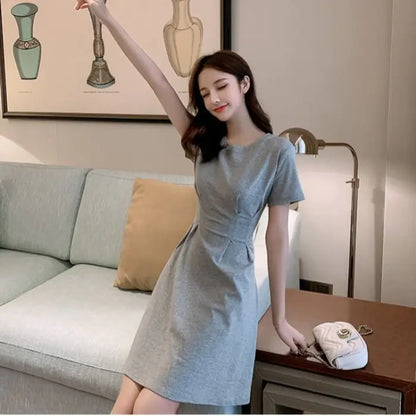 Furrzy Summer T-Shirt Dress for Women - Slim Fit, New Style