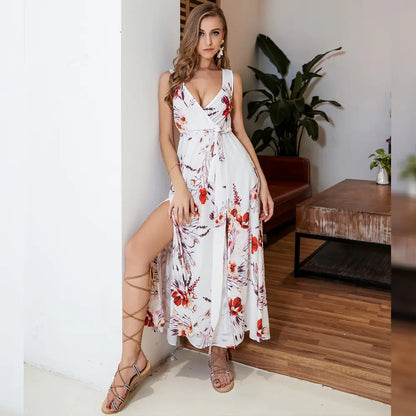 Furrzy Bohemian Print Dress for Women - Beachwear Dress
