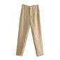 Furrzy Elegant High Waist Business Pencil Trousers for Women