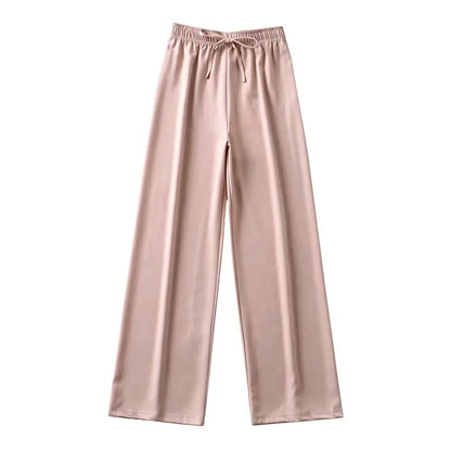 Furrzy High Waist Wide-Leg Trousers for Women