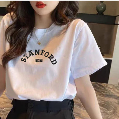 Furrzy Curly Bear Oversized White T-Shirt for Women