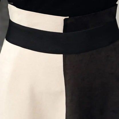 FurrzyTwo-Piece Suede Dress Set with Skirt and Dress