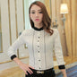 Furrzy Long Sleeve Fitted Shirt for Women - Professional Wear