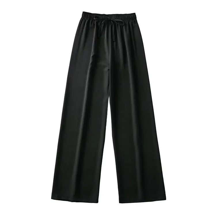 Furrzy High Waist Wide-Leg Trousers for Women