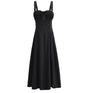 Lace-Up Midi Slip Dress