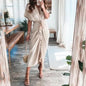 Furrzy Summer Short Sleeve Floral Maxi Dress for Women
