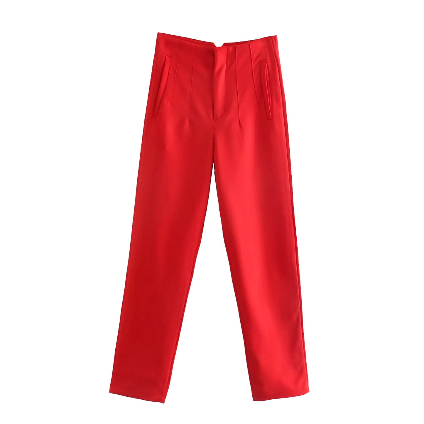 Furrzy Elegant High Waist Business Pencil Trousers for Women